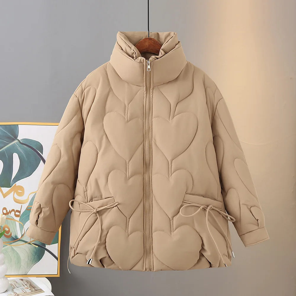 Veste matelassée coeur