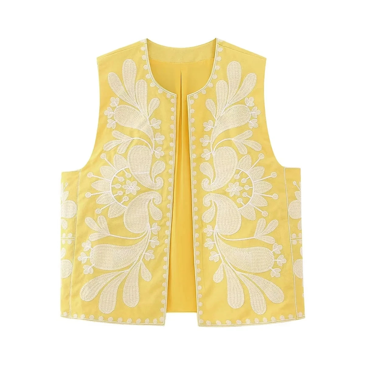 gilet sans manche femme fleurs