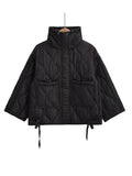 Manteau femme matelassé noir