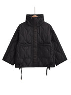 Manteau femme matelassé noir