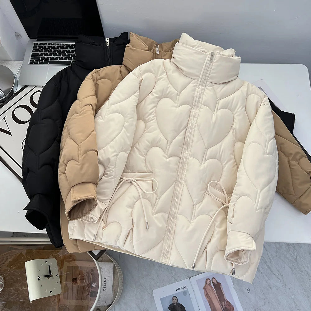 Veste matelassée coeur