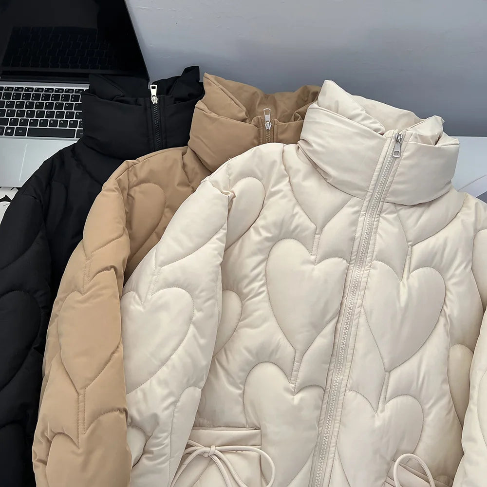 Veste matelassée coeur