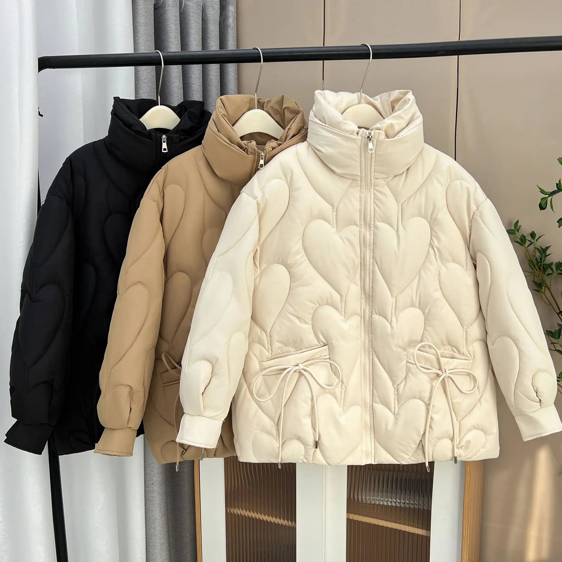 Veste matelassée coeur