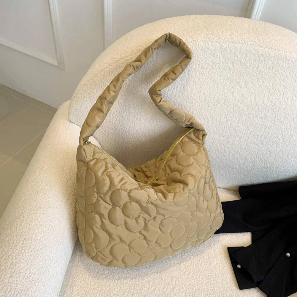 sac matelassé fleuri