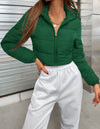 doudoune courte vert femme