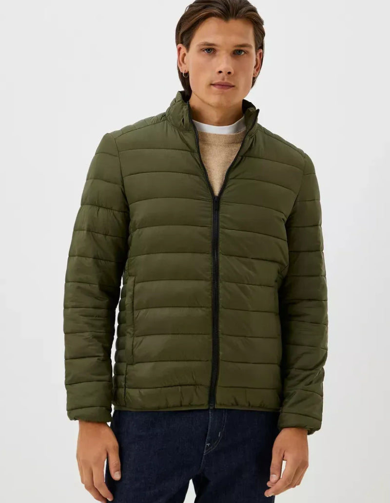 veste matelassée homme vert-Atelier Matelassé