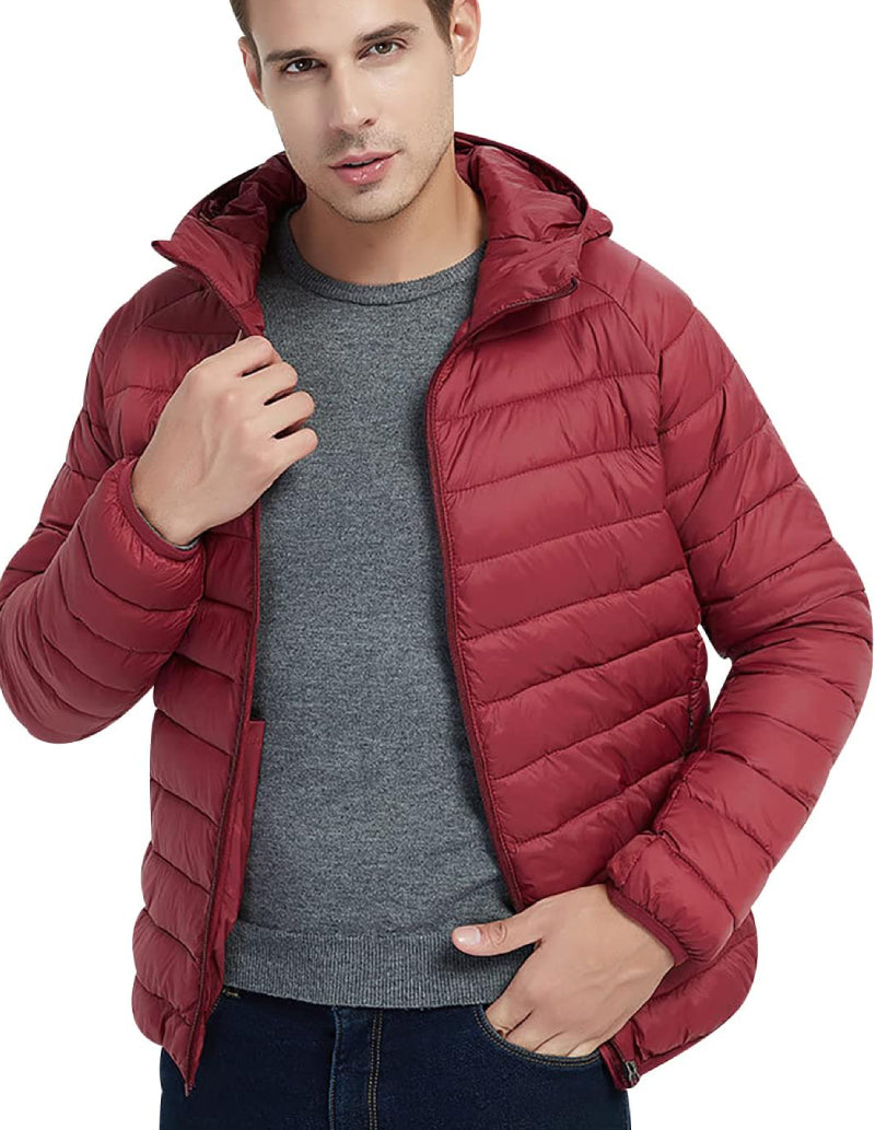 veste matelassée homme bordeau