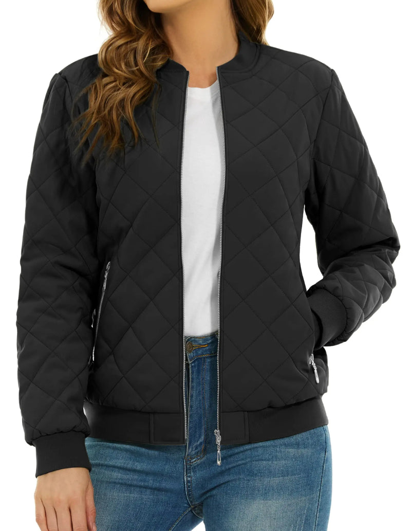 bomber femme noir-Atelier Matelassé