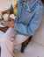 blouson jean matelassé femme