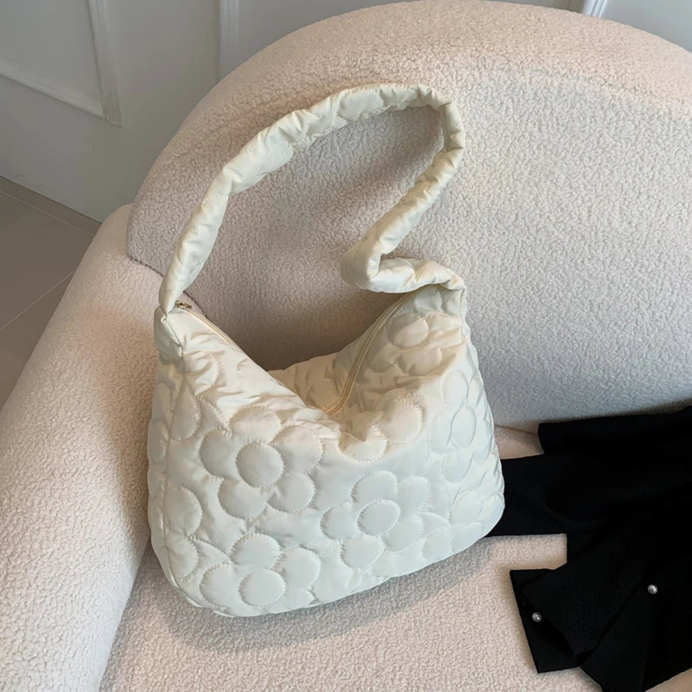 sac matelassé fleuri