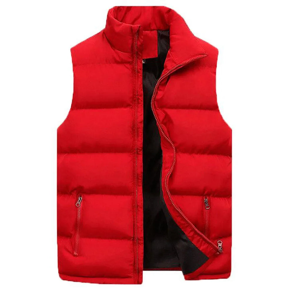 doudoune homme sans manche rouge