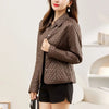 blouson cuir femme matelassé