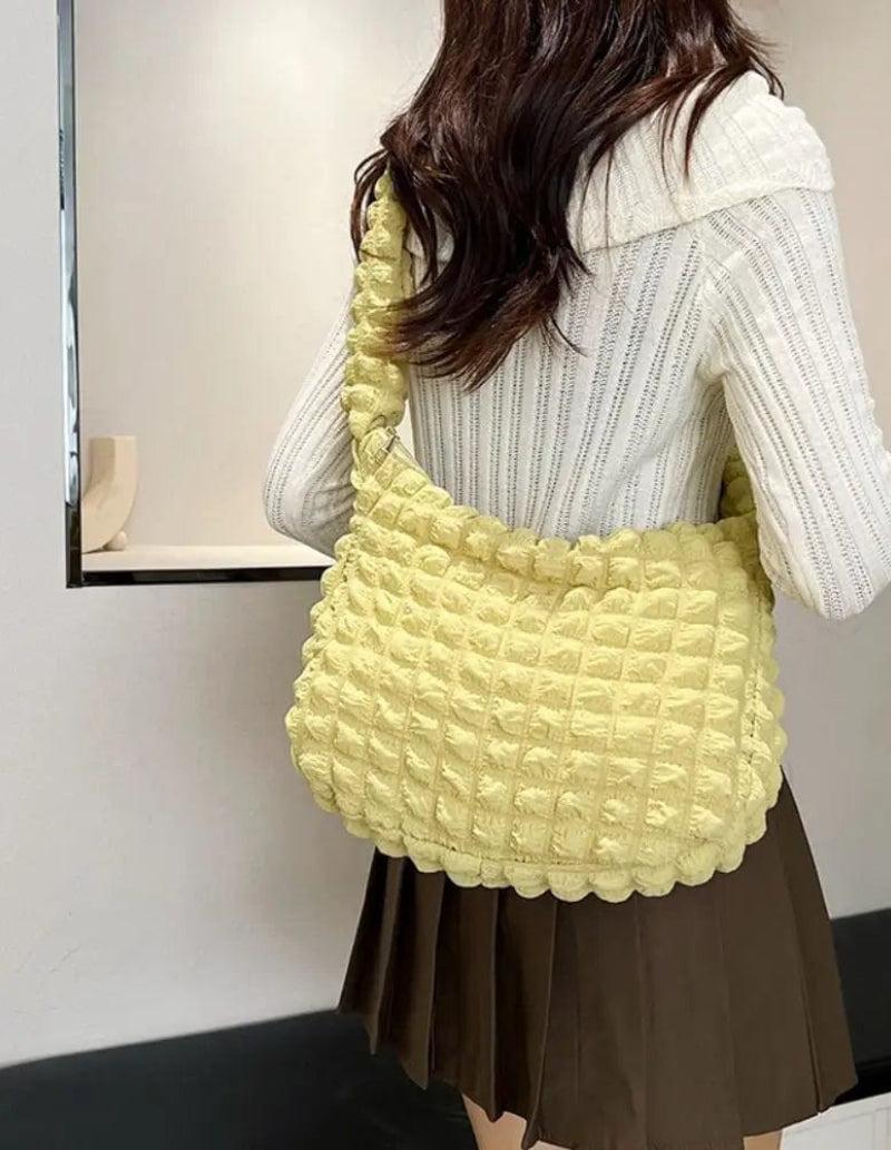 Sac Matelassé Jaune-Atelier Matelassé