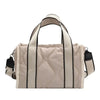 Sac à main matelassé avec bandoulière Beige-crème-Atelier Matelassé