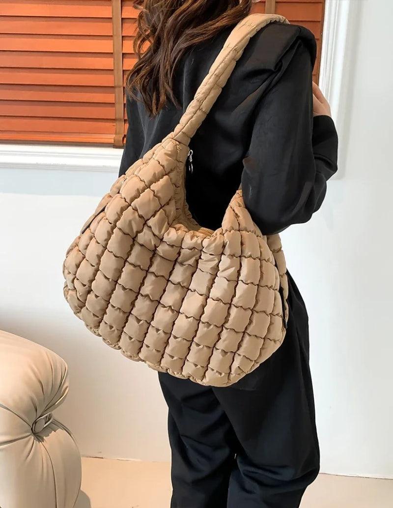 Sac matelassé marron