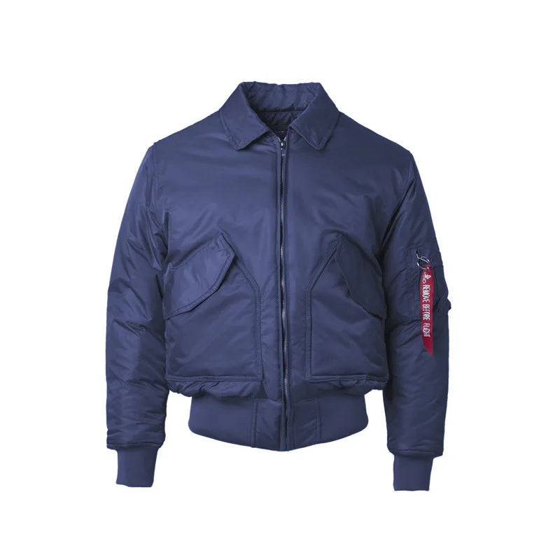bomber matelassé homme bleu marine