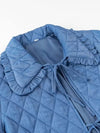 blouson jean matelassé femme