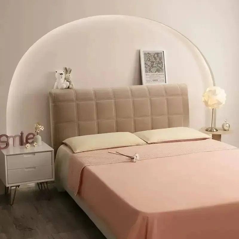 Tête de lit housse matelassée Crème de café-Atelier Matelassé