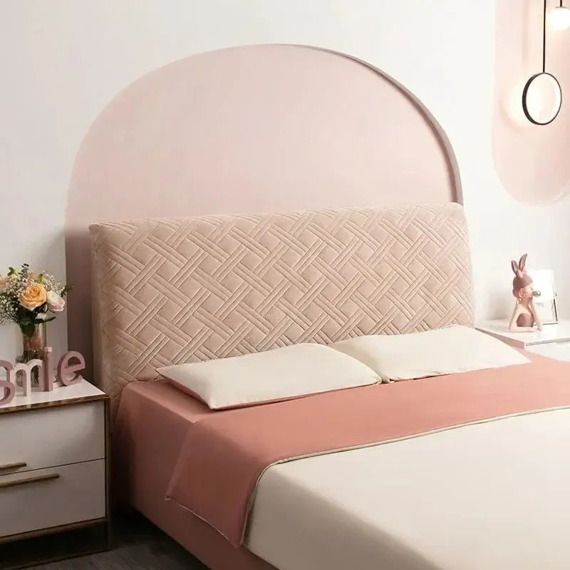 Tête de lit housse matelassée Design Rose poudré-Atelier Matelassé