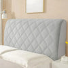 Tête de lit housse matelassée Velvet Gris light-Atelier Matelassé