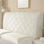 Tête de lit housse matelassée velvet Blanc-Atelier Matelassé