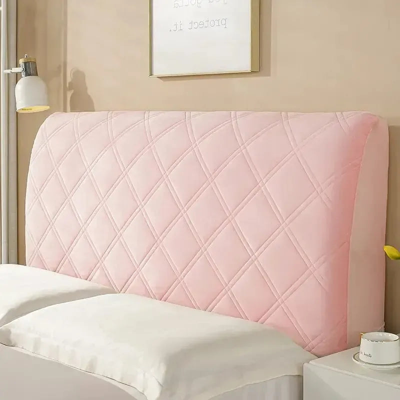 Tête de lit housse matelassée velvet Rose-Atelier Matelassé