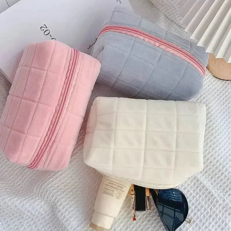Trousse matelassée Rose-Atelier Matelassé