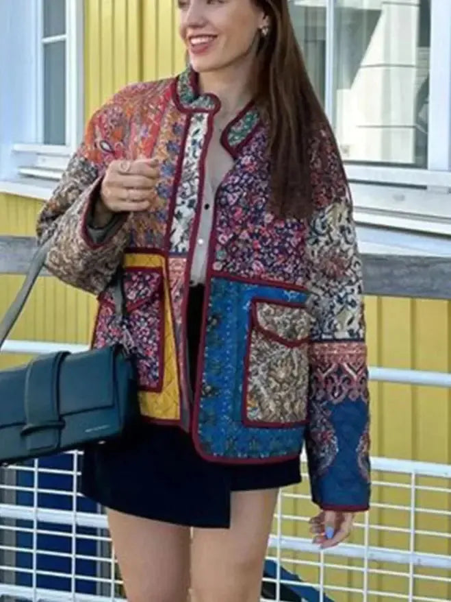 Vest matelassée fleur-Atelier Matelassé