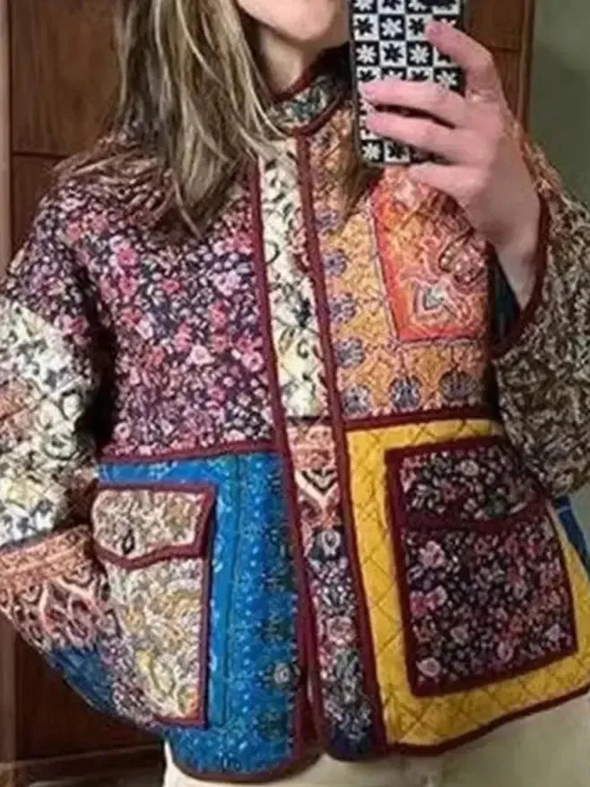 Vest matelassée fleur-Atelier Matelassé