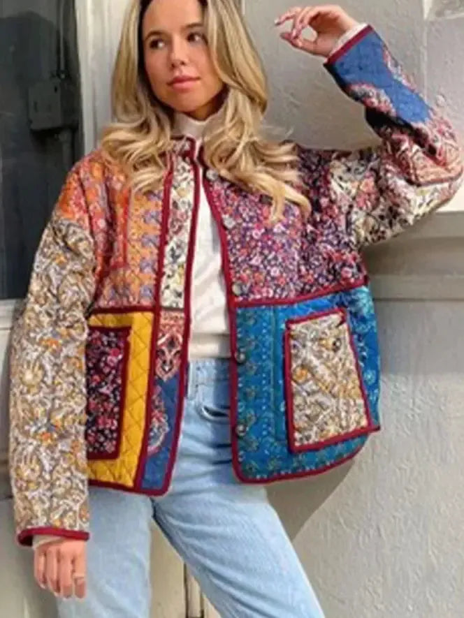 Vest matelassée fleur-Atelier Matelassé