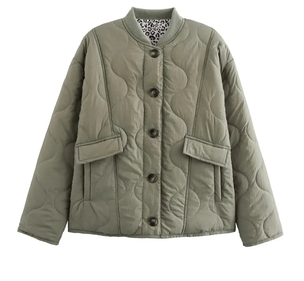 Veste courte matelassée Léopard-Atelier Matelassé