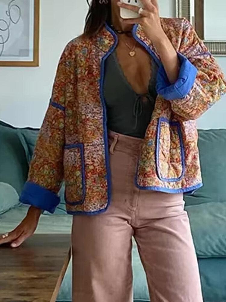 Veste matelassée Imprimée-Atelier Matelassé