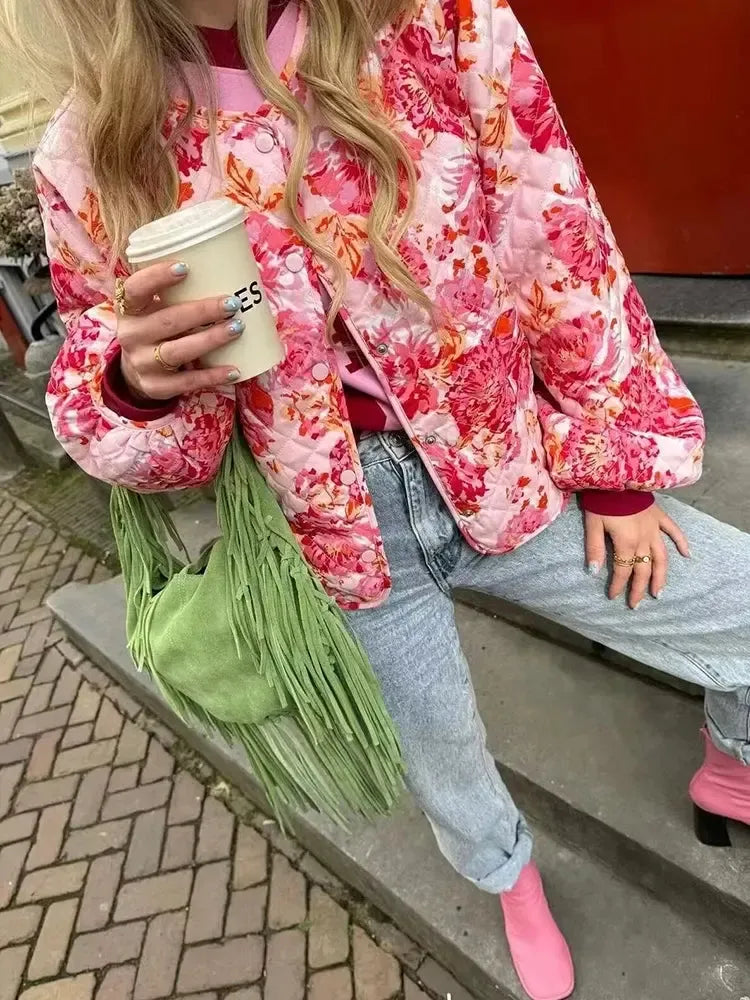 Veste matelassée Pink-Atelier Matelassé