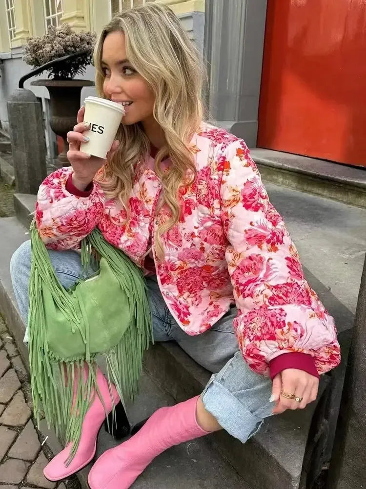 Veste matelassée Pink-Atelier Matelassé