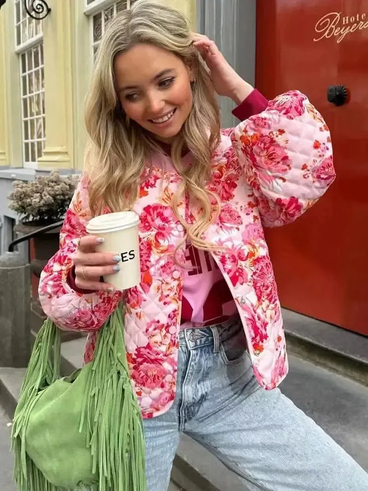 Veste matelassée Pink-Atelier Matelassé