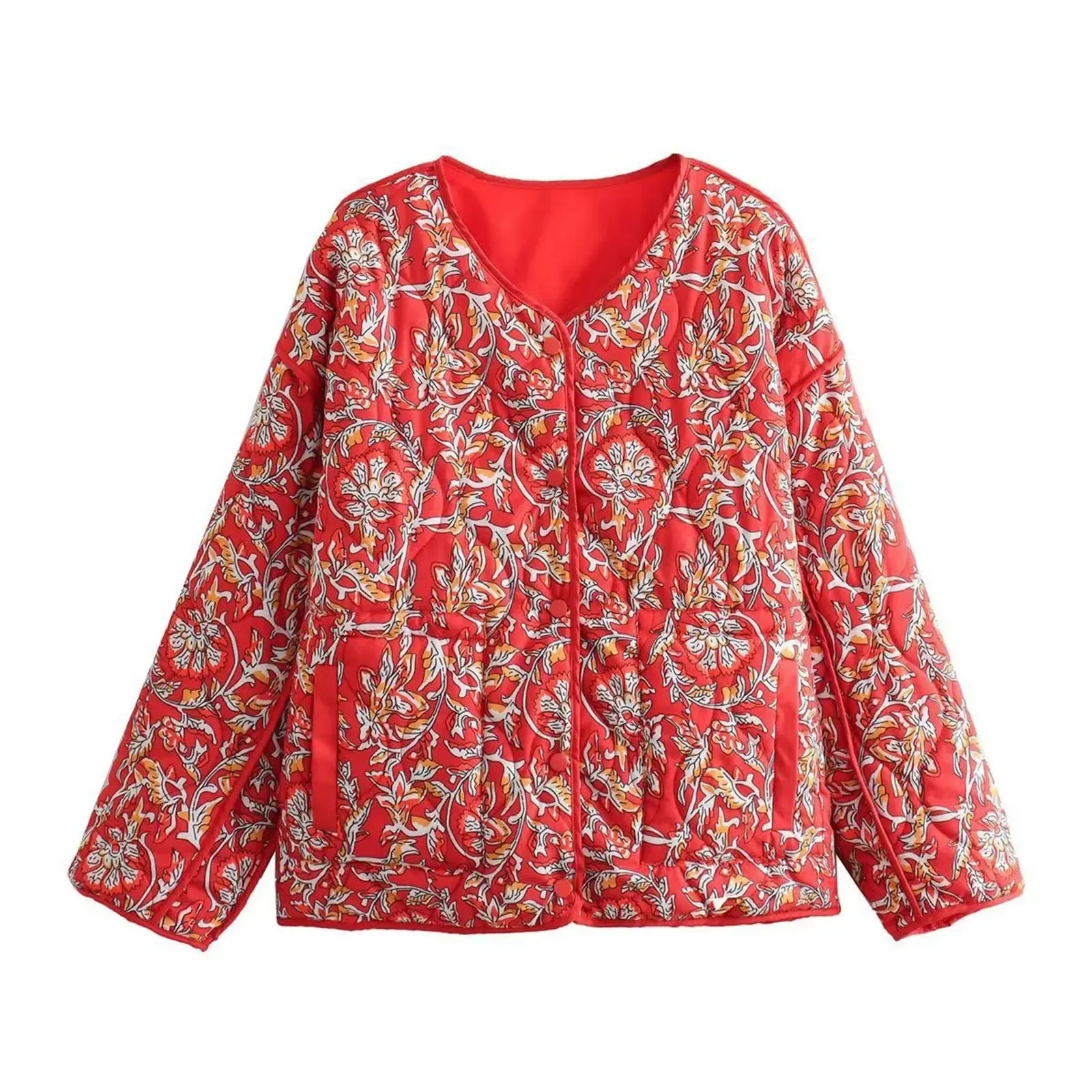 Veste matelassée Rouge Femme-Atelier Matelassé