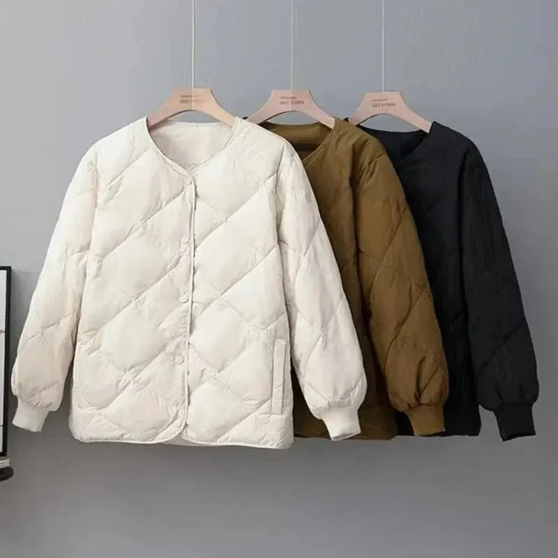 Veste matelassée casual Noire-Atelier Matelassé