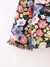 Veste matelassée fleurie Mi-saison-Atelier Matelassé