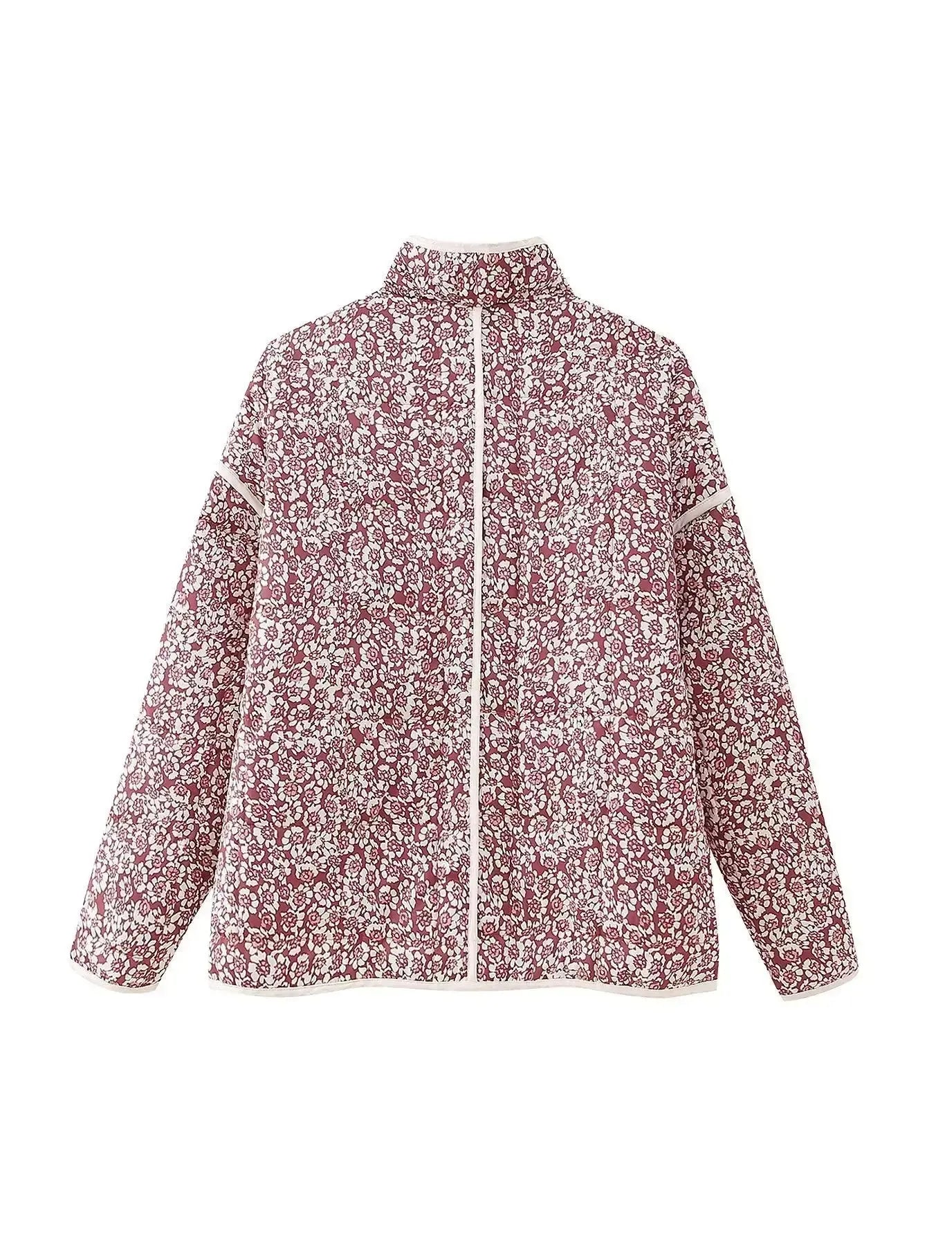 Veste matelassée légère florale femme-Atelier Matelassé