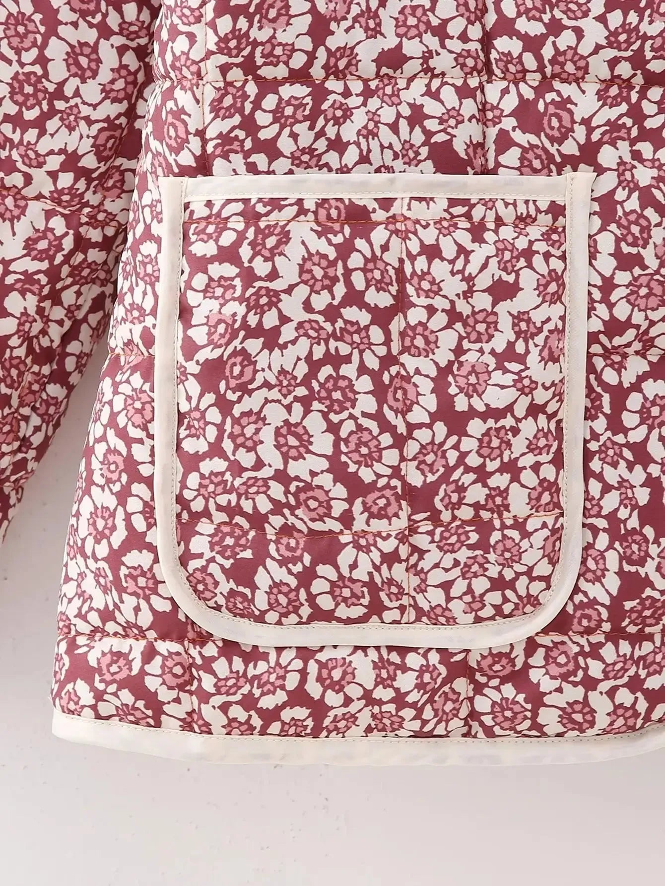 Veste matelassée légère florale femme-Atelier Matelassé