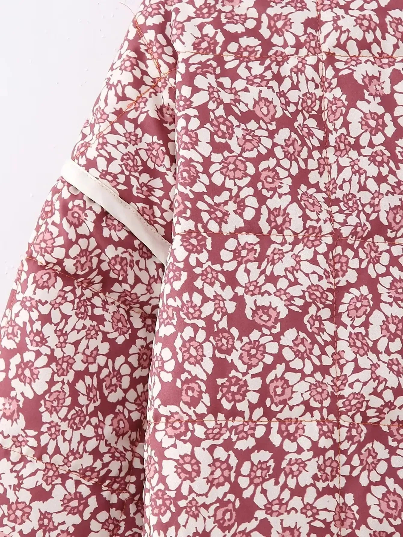 Veste matelassée légère florale femme-Atelier Matelassé