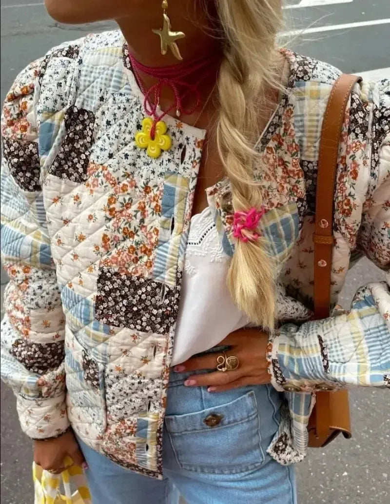 Veste matelassée patchwock-Atelier Matelassé