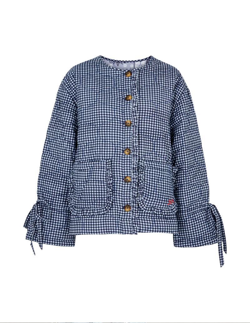 Veste matelassée vichy réversible-Atelier Matelassé