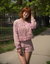 Veste matelassée rose