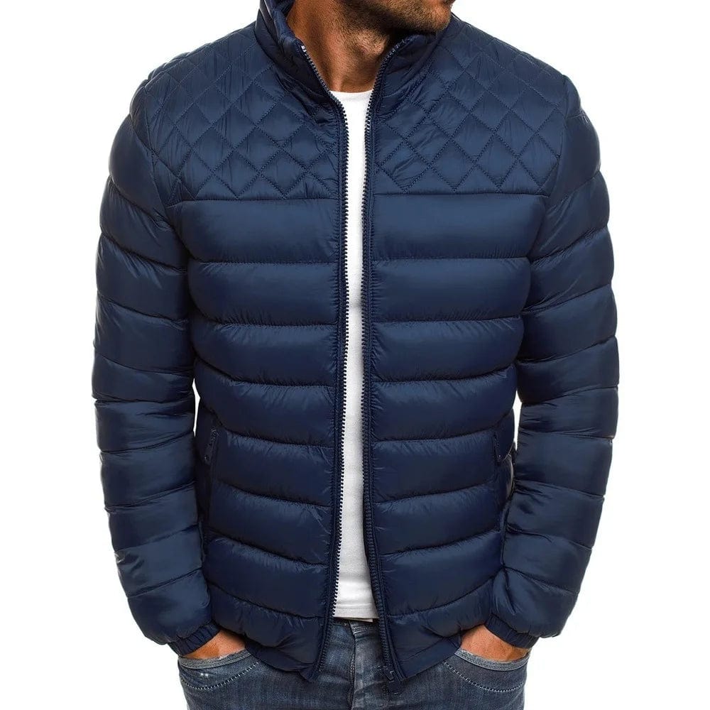 Blouson semi matelassé Bleu marine