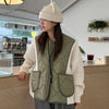 Gilet matelassé Autumn Kaki-Beige