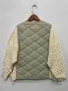 Gilet matelassé Autumn Kaki-Beige