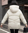 Parka Matelassée Blanc crème Poche XXL