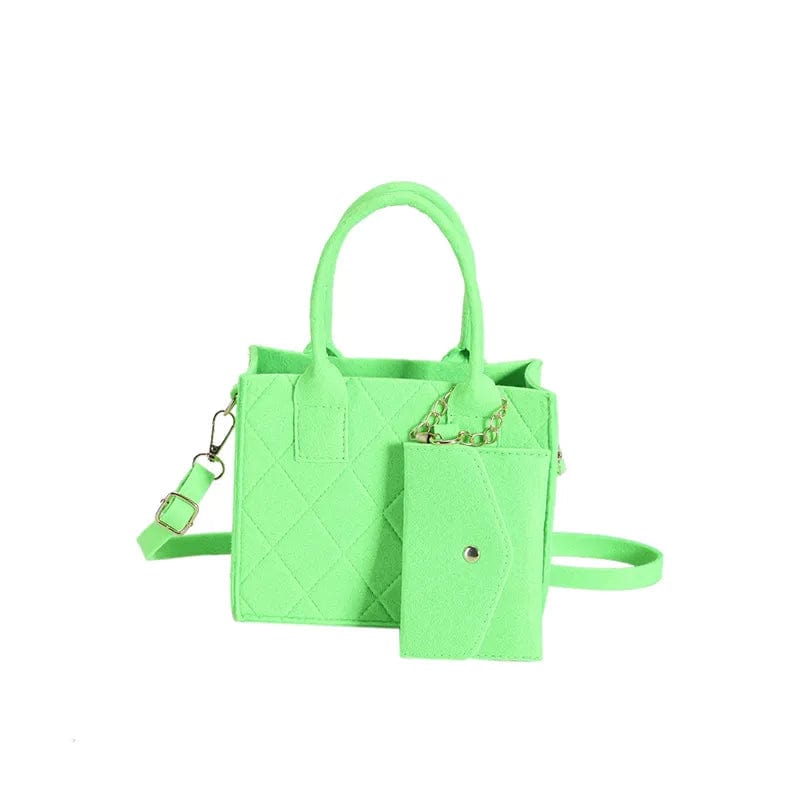 Sac à main matelassé mini Vert