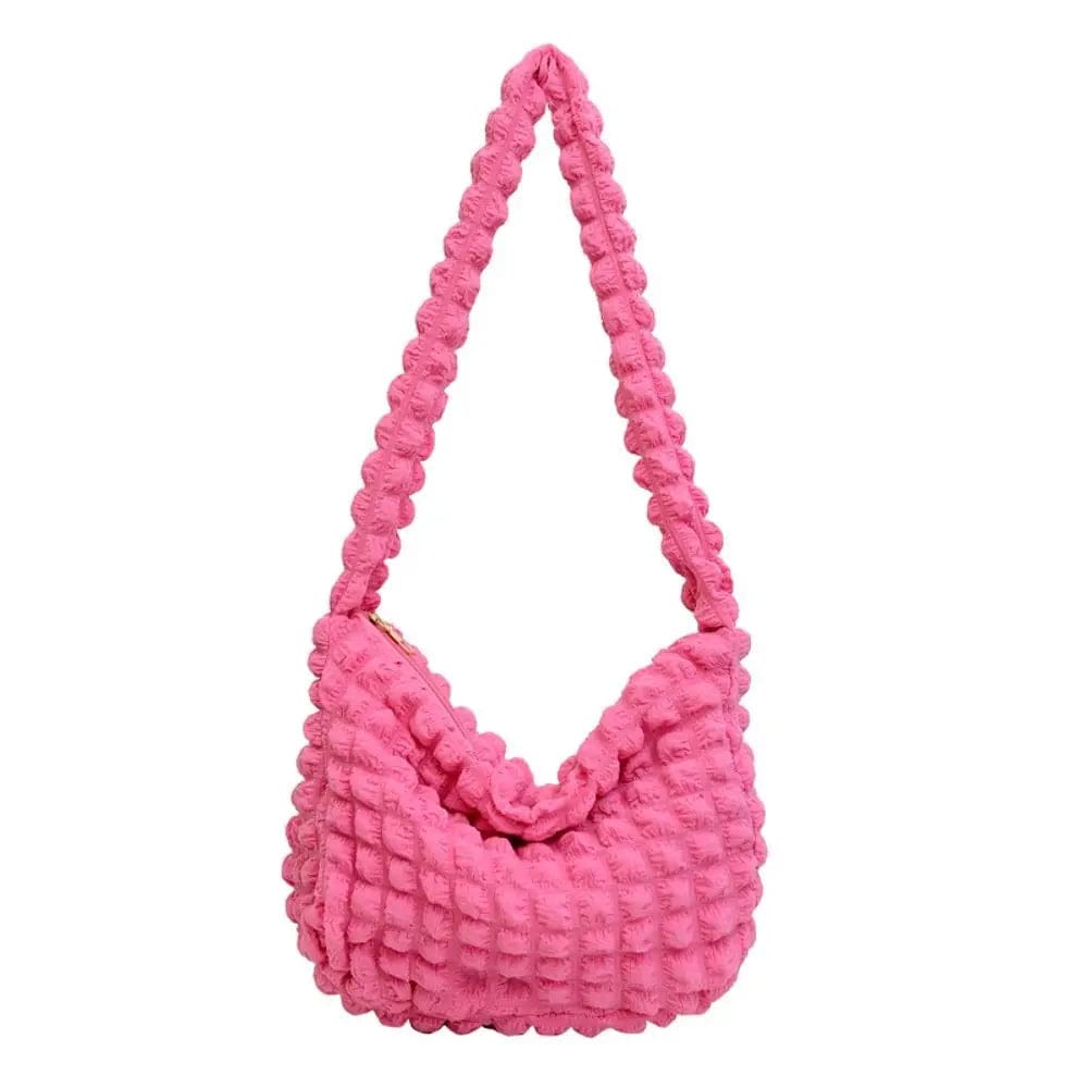 Sac matelassé tote-bag Framboise